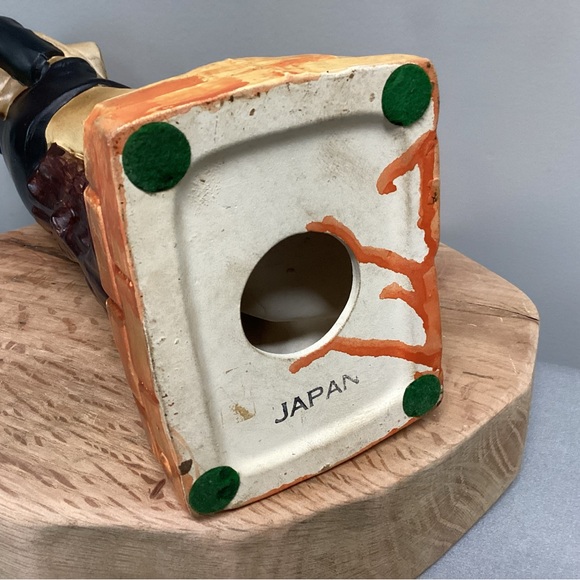 Vintage - Made In Japan - Huge Ceramic Crafted Old Man & Dog Sculpture - Rare - Picture 9 of 15